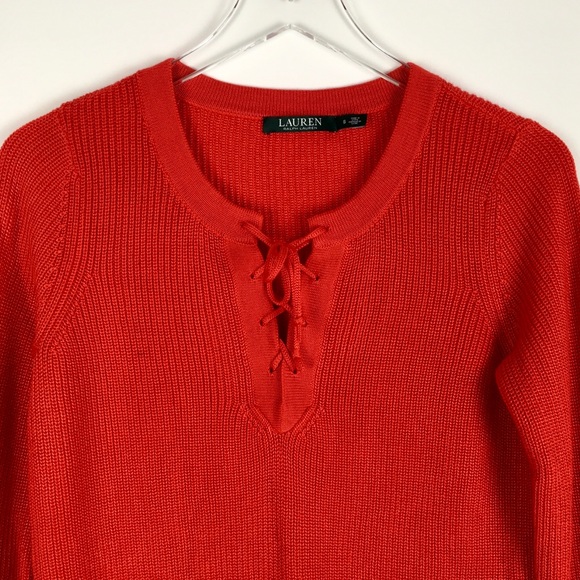 Lauren Ralph Lauren Knitted Sweater Red Small - Picture 4 of 7